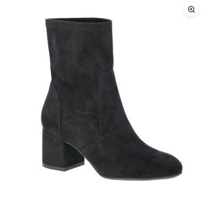Time and Tru Women's Faux Suede Block Heel Boots Black Size 10